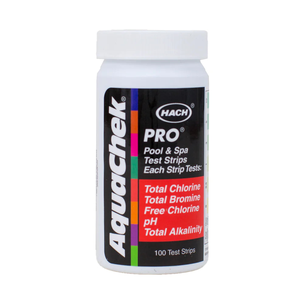 Aquachek Pro Test Strip 100Pk Chlorine/Brom