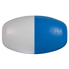 Blue/White Float 3In X 5In Fits 1/2In Rope