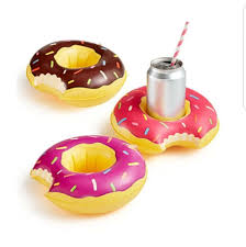Frosted Donut Beverage Boats
