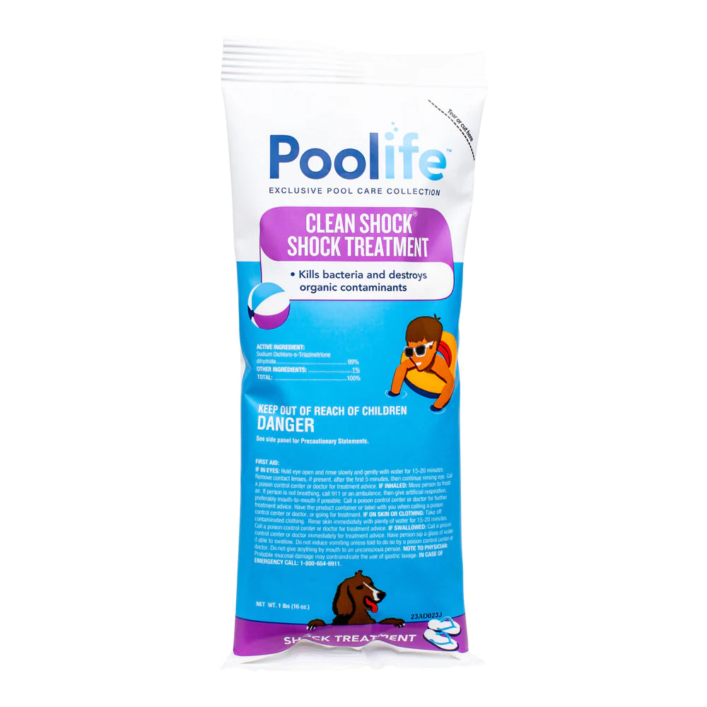 Poolife Dichlor Clean Shock 1Lb Pouch