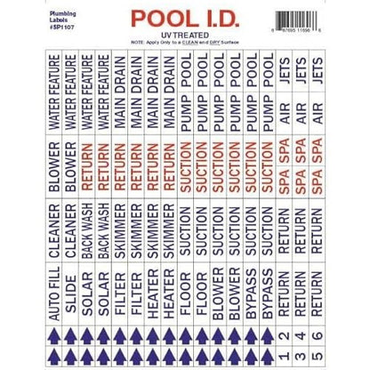 Plumbing ID Label