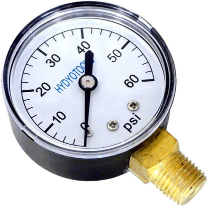 Pressure Gauge 60 Psi Back Mount Rear