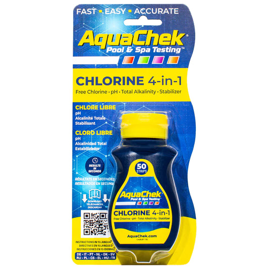 Aquachek Yellow Chlorine Test Strips 50/Bot
