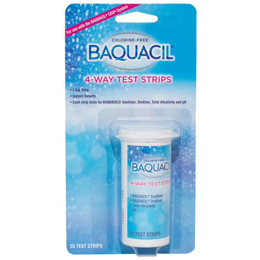 Baquacil 4-way Test Strips 25ct w Pads
