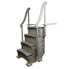 Confer Curve Base 4 Step For Aboveground Pools Warm Gray