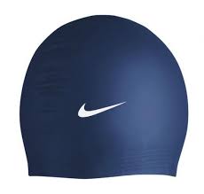 Nike Navy Blue Latex Swim Cap