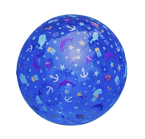 Blue Aquatic Marine Animals Printed Beach Ball 18 Inch